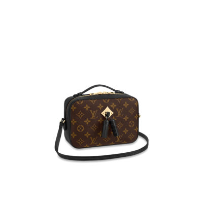 LOUIS VUITTON Saintonge Monogram Canvas Crossbody Bag. Original Quality Bag. Authentic calf leather trim and monogram coated canvas. Gold-toned Hardware. LOUIS VUITTON Sales Box and Dust Bag. Booklet, Authenticity Card, Payment Slip. Monogram canvas and smooth calfskin combine in the Saintonge, a compact bag with a youthful vibe. The leather lends contrast and volume to the design, and the tassels are a playful touch. With its top handle and long strap, the bag can be worn with top handle or as crossbody and shoulder bag. | CRIS&COCO | High quality designer bags and authentic luxury