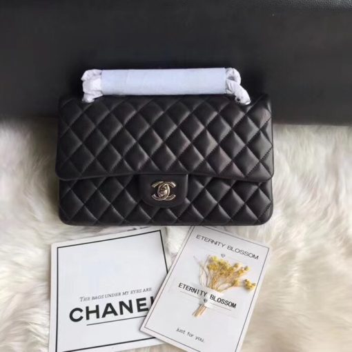 CHANEL Medium Classic Flap Bag. Original Quality Bag. CHANEL Sales Box and Dust Bag. Booklet, Authenticity Card, Payment Slip. Whether you’re a young celeb looking to carry a flashy mini bag in front of the paparazzi or a corporate maven looking for a roomy day bag that announces that you’ve arrived. Many sizes, colors and variations on the Classic Flap mean that there’s likely a version that will suit your purposes. The bags tend to hold their value well for years. | CRIS&COCO | High quality designer bags and authentic luxury