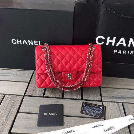 CHANEL Medium Classic Flap Bag. Original Quality Bag. CHANEL Sales Box and Dust Bag. Booklet, Authenticity Card, Payment Slip. Whether you’re a young celeb looking to carry a flashy mini bag in front of the paparazzi or a corporate maven looking for a roomy day bag that announces that you’ve arrived. Many sizes, colors and variations on the Classic Flap mean that there’s likely a version that will suit your purposes. The bags tend to hold their value well for years. | CRIS&COCO | High quality designer bags and authentic luxury