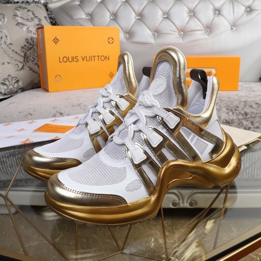 LOUIS VUITTON 'Archlight' Trainer. Original Quality Sneaker including gift box, care book, dust bag, authenticity card. This futuristic sneaker balances a springy wave-shaped outsole and an oversized tongue with a low cut around the ankle for a delicate, feminine touch. | CRIS&COCO | High quality designer bags and luxury accessories