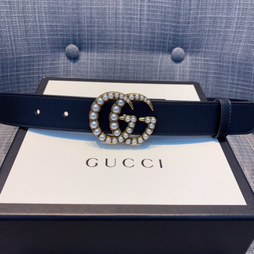 GUCCI Marmont Pearl GG Buckle Belt. Original Quality Belt including gift box, care book, dust bag, authenticity card. | CRIS&COCO | High quality designer bags and authentic luxury