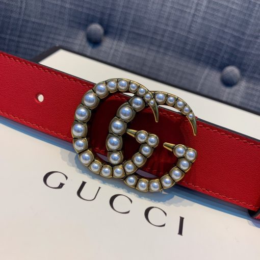 GUCCI Marmont Pearl GG Buckle Belt. Original Quality Belt including gift box, care book, dust bag, authenticity card. | CRIS&COCO | High quality designer bags and authentic luxury