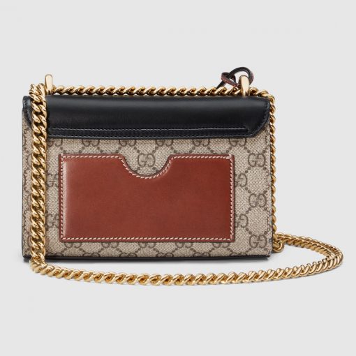 GUCCI Padlock GG Shoulder Bag. Original Quality Bag with literature, dust bag, gift box, and authenticity card. Crafted from smooth calf leather and the label's iconic GG-printed canvas, the Padlock shoulder bag from Gucci is an investment piece that will prove its worth. The bag is given a classic, glamorous finish with gold-tone hardware for the ultimate sophisticated touch. Carry it over your shoulder as a crossbody or in the crook of your arm. | CRIS&COCO Authentic Quality bags and Accessories