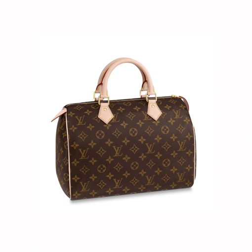 LOUIS VUITTON Speedy 30. Original Quality Bag including gift box, care book, dust bag, authenticity card. Made from iconic Monogram canvas, the LV Speedy 30 is an elegant, compact handbag, a stylish companion for city life. Launched in 1930 as the "Express" and inspired by that era's rapid transit, today’s updated Speedy remains a timeless House icon, with its unmistakable silhouette, rolled leather handles, and engraved, signature padlock. | CRIS&COCO Authentic Quality Bags and Luxury Accessories