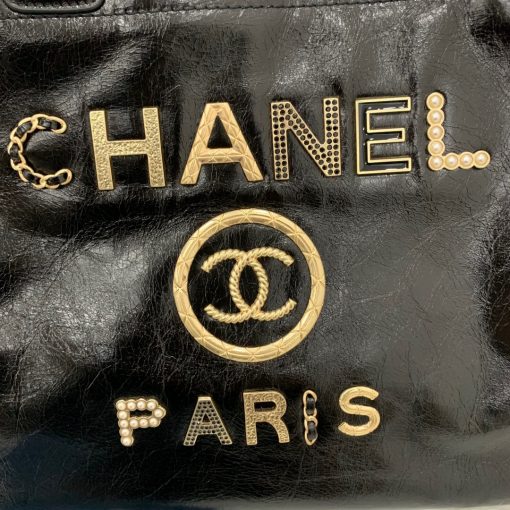 CHANEL Large Shiny Calfskin Tote Bag. Original Quality Bag, care book, dust bag, authenticity card.| Cris and Coco Authentic Quality Designer Bags and Accessories