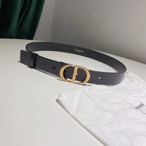 DIOR 30 Montaigne Belt,gold-finish metal 'CD' buckle