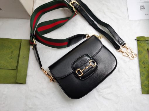 GUCCI Horsebit 1955 Mini Two Strap Bag