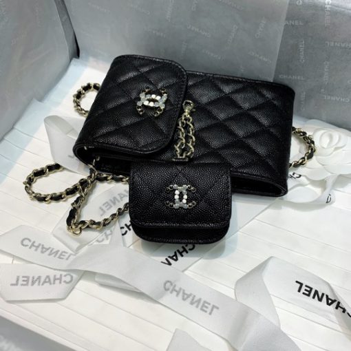 CHANEL Phone & Airpods Case with Chain