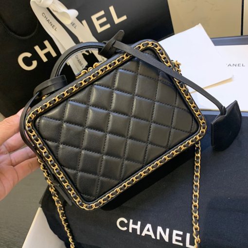 CHANEL Chain Around CC Filigree Vanity Bag.