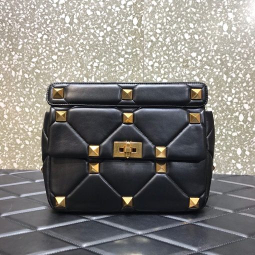 VALENTINO GARAVANI Medium Roman Stud the Shoulder Bag.