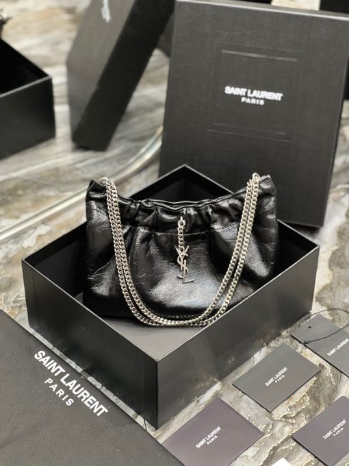 SAINT LAURENT Mini Leather Shoulder Bag.