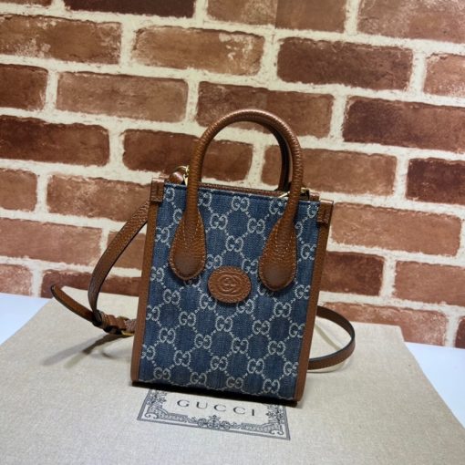 GUCCI Mini Tote Bag with Interlocking G.