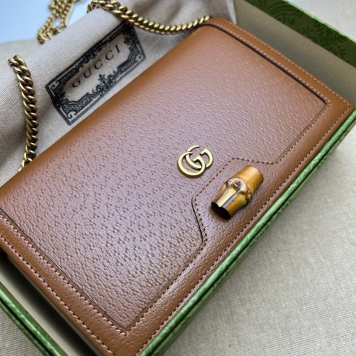 GUCCI Diana Mini Bag With Bamboo.