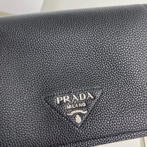 PRADA Leather Shoulder Bag.