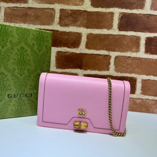 GUCCI Diana Mini Bag With Bamboo.