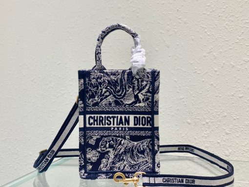 DIOR Mini Book Tote Phone Bag.