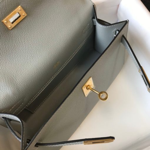 HERMÈS Mini Kelly Pochette In Epsom Leather.