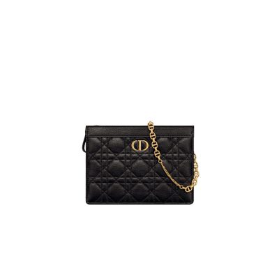 DIOR Caro Zipped Pouch With Chain.