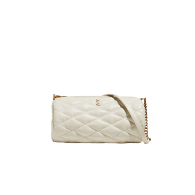 SAINT LAURENT Sade Tube Bag. Original Quality Bag including gift box, care book, dust bag, authenticity card. Saint Laurent "Sade" shoulder bag in quilted lambskin leather. Features YSL logo lettering on front Chain/leather shoulder strap, zip top closure Interior, one slip pocket. | CRIS&COCO Authentic Quality Designer Bags and Luxury Accessories