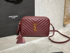 SAINT LAURENT Lou Camera Bag in Quilted Leather. Authentic quality luxury bag crafted in genuine leather comes with authenticity card, dust bag and gift bag. Experience timeless elegance with YSL's iconic monogram shoulder bag, the epitome of luxury and chic sophistication. The bag in question is undoubtedly one of ST *AURENT's highly coveted crossbody bags, cherished for its exquisite design and functionality. Its arrival on the luxury designer scene has injected a much-needed breath of fresh air into the realm of small-to-medium crossbody bags. Crafted with meticulous attention to detail, this monogram shoulder bag boasts an adjustable leather strap, a detachable leather tassel, and interlaced YSL initials elegantly displayed in metal at the center. The added touch of quilted overstitching further elevates its allure and charm. - KRIS + KIKO SAINT LAURENT Lou Camera Bag in Quilted Leather. The bag is one of Saint Laurent’s most popular crossbody bags. This brings some much needed variety to the selection of small-to-medium crossbody bags available on the luxury designer scene right now. This monogram shoulder bag featuring an adjustable leather strap, removable leather tassel, interlaced YSL initials in metal at the center and quilted overstitching.