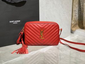 SAINT LAURENT Lou Camera Bag in Quilted Leather. Authentic quality luxury bag crafted in genuine leather comes with authenticity card, dust bag and gift bag. Experience timeless elegance with YSL's iconic monogram shoulder bag, the epitome of luxury and chic sophistication. The bag in question is undoubtedly one of ST *AURENT's highly coveted crossbody bags, cherished for its exquisite design and functionality. Its arrival on the luxury designer scene has injected a much-needed breath of fresh air into the realm of small-to-medium crossbody bags. Crafted with meticulous attention to detail, this monogram shoulder bag boasts an adjustable leather strap, a detachable leather tassel, and interlaced YSL initials elegantly displayed in metal at the center. The added touch of quilted overstitching further elevates its allure and charm. - KRIS + KIKO SAINT LAURENT Lou Camera Bag in Quilted Leather. The bag is one of Saint Laurent’s most popular crossbody bags. This brings some much needed variety to the selection of small-to-medium crossbody bags available on the luxury designer scene right now. This monogram shoulder bag featuring an adjustable leather strap, removable leather tassel, interlaced YSL initials in metal at the center and quilted overstitching.