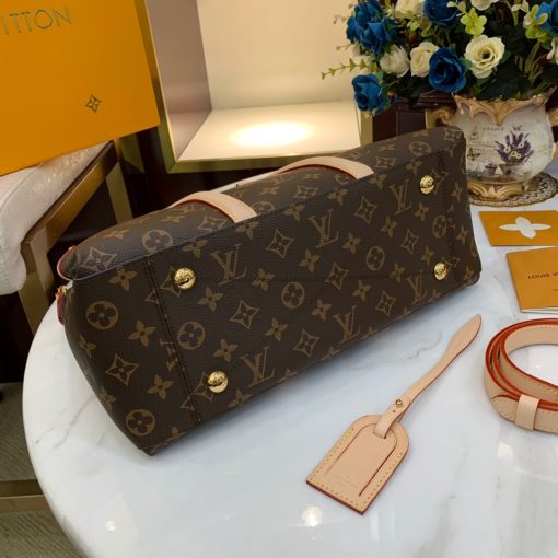 LOUIS VUITTON Soufflot. Authentic quality luxury bag crafted in genuine leather comes with authenticity card, dust bag and gift bag. Sophistication meets practicality. The sophisticated Soufflot MM is skillfully crafted with Monogram canvas, complemented by two stylish leather bands reminiscent of the famous Keepall design. Its capacious interior is thoughtfully arranged for optimal organization. This versatile bag can be carried gracefully by hand or on the elbow, thanks to its refined leather top handles, or effortlessly draped over the shoulder, courtesy of its adjustable and detachable shoulder strap.ags and Luxury Accessories