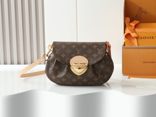 LOUIS VUITTON Sunset Handbag. Authentic quality luxury bag crafted in genuine leather comes with authenticity card, dust bag and gift bag. Timeless Elegance, Effortless Versatility. Lovers of the iconic Sunset handbag will be enchanted by this new edition in timeless Monogram coated canvas. Its vintage-inspired silhouette is elegantly accented with smooth leather and refined gold-toned hardware, including a signature tuck lock. Designed for versatility, it can be worn cross-body with the additional leather strap, styled over the shoulder, or carried gracefully by hand. Spacious enough to hold daily essentials, including a long wallet, this piece seamlessly blends classic charm with modern practicality.