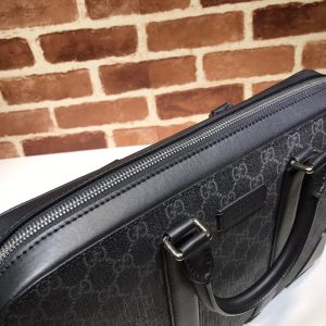 GUCCI GG Supreme Men's Briefcase. Authentic quality luxury bag crafted in genuine leather comes with authenticity card, dust bag and gift bag. Empower Your Style with the Exquisite GG Supreme Laptop Bag. Designed with the discerning man about town in mind, this GG Supreme laptop bag from Gucci is the epitome of luxury. Perfect for various occasions such as business trips, client meetings, or work events, it is guaranteed to leave a lasting impression. This impeccable bag boasts leather trim, round top handles, a convenient top zip fastening, an internal zip pocket, and a detachable and adjustable shoulder strap featuring the iconic signature web design. - KRIS + KIKO GUCCI GG Supreme Men's Briefcase. Authentic quality luxury bag crafted in genuine leather comes with authenticity card, dust bag and gift bag. Empower Your Style with the Exquisite GG Supreme Laptop Bag. Designed with the discerning man about town in mind, this GG Supreme laptop bag from Gucci is the epitome of luxury. Perfect for various occasions such as business trips, client meetings, or work events, it is guaranteed to leave a lasting impression. This impeccable bag boasts leather trim, round top handles, a convenient top zip fastening, an internal zip pocket, and a detachable and adjustable shoulder strap featuring the iconic signature web design.