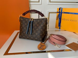 LOUIS VUITTON Beaubourg Hobo Mini Handbag. Authentic quality luxury bag crafted in genuine leather comes with authenticity card, dust bag and gift bag. Braided Elegance, Playfully Refined. Introducing the irresistibly charming Beaubourg Hobo Mini handbag, crafted with utmost care in Monogram canvas. Its elegant braided top handle showcases the House's exemplary leather craftsmanship, accentuated by expertly hand-painted edge dyeing. Adding a touch of sophistication, the oversized LV charm exudes class. Meanwhile, the vibrant name tag and shoulder strap inject a playful aura. This handbag is a perfect companion for daytime wear, embodying excellence in style. - KRIS + KIKO LOUIS VUITTON Beaubourg Hobo Mini Handbag. Authentic quality luxury bag crafted in genuine leather comes with authenticity card, dust bag and gift bag. Braided Elegance, Playfully Refined. Introducing the irresistibly charming Beaubourg Hobo Mini handbag, crafted with utmost care in Monogram canvas. Its elegant braided top handle showcases the House's exemplary leather craftsmanship, accentuated by expertly hand-painted edge dyeing. Adding a touch of sophistication, the oversized LV charm exudes class. Meanwhile, the vibrant name tag and shoulder strap inject a playful aura. This handbag is a perfect companion for daytime wear, embodying excellence in style.