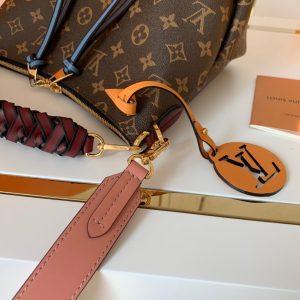 LOUIS VUITTON Beaubourg Hobo Mini Handbag. Authentic quality luxury bag crafted in genuine leather comes with authenticity card, dust bag and gift bag. Braided Elegance, Playfully Refined. Introducing the irresistibly charming Beaubourg Hobo Mini handbag, crafted with utmost care in Monogram canvas. Its elegant braided top handle showcases the House's exemplary leather craftsmanship, accentuated by expertly hand-painted edge dyeing. Adding a touch of sophistication, the oversized LV charm exudes class. Meanwhile, the vibrant name tag and shoulder strap inject a playful aura. This handbag is a perfect companion for daytime wear, embodying excellence in style. - KRIS + KIKO LOUIS VUITTON Beaubourg Hobo Mini Handbag. Authentic Quality Bag, including gift box, literature, dust bag, authenticity card. The adorable Beaubourg Hobo Mini handbag in Monogram canvas comes with a stylishly braided top handle. The House’s exceptional leather craftsmanship can be seen in the hand-painted edge dyeing on the braids. The oversized LV charm adds a sophisticated touch while the colorful name tag and shoulder strap bring a playful feel. This is an excellent handbag, ideal for day wear.