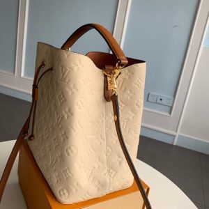 LOUIS VUITTON NéoNoé Monogram Empreinte. Authentic quality luxury bag crafted in genuine leather comes with authenticity card, dust bag and gift bag. A timeless classic reimagined in luxurious Monogram Empreinte. Introducing the NéoNoé in a fresh and exciting style, the brand brings forth a new incarnation of its beloved bag. Crafted from luxurious Monogram Empreinte, this elegant piece showcases supple embossed leather in Noir, Rouge, Crème, and Marine shades. The bag, available in a standard ‘MM’ size, exudes trendiness while maintaining a body-friendly design that is lightweight and effortless to carry. With its detachable and adjustable strap, as well as a removable top handle, it can easily transform into an over-the-shoulder or cross-body version, or even a stylish tote. - KRIS + KIKO LOUIS VUITTON NéoNoé Monogram Empreinte. Original Quality Bag including gift box, literature, dust bag, authenticity card. A new iteration of the brand’s most popular bag from yesteryears, the NéoNoé in its novel avatar is introduced in stunning Monogram Empreinte. Crafted from supple embossed leather, the bag is available in Noir, Rouge, Crème, and Marine, in a standard ‘MM’ size. The trendy piece features a body-friendly design that is both light-weight as well as comfortable to carry. It comes with a detachable and adjustable strap and a removable top handle and can be doubled as an over-the-shoulder/ cross-body version or a tote variant.