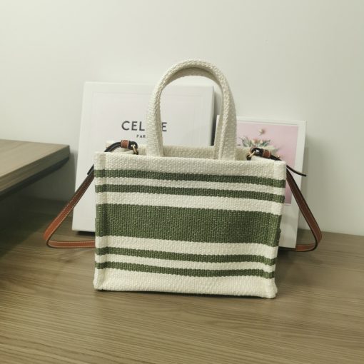 CELINE Small Cabas Thais In Textile. Authentic quality luxury bag crafted in genuine leather comes with authenticity card, dust bag and gift bag.  Elevate your ensemble with 'All Over' - the Celine print that exudes timeless charm and bold elegance. We are thrilled to present a delightful addition to the Celine collection - the stunning 'All Over' print. These exquisite bags boast the iconic house's logo, elegantly embellished all over their surface. Meticulously crafted from a harmonious blend of high-quality textile and supple calfskin, these bags exemplify the epitome of style and sophistication.