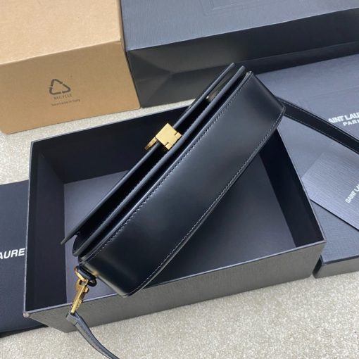 SAINT LAURENT Voltaire in Box. Authentic quality luxury bag crafted in genuine leather comes with authenticity card, dust bag and gift bag. A Twist of Modernity: Iconic Elegance. Introducing the Half-Moon Shoulder Bag – a seamless blend of elegance and modernity. Crafted in luxurious calfskin with a subtle polished finish, this chic accessory features a distinctive flap with the iconic pivoting CASSANDRE closure. Complete with an adjustable and detachable swivel-hook strap, it offers versatile carry options to suit any style. Elevate your look with this timeless masterpiece.