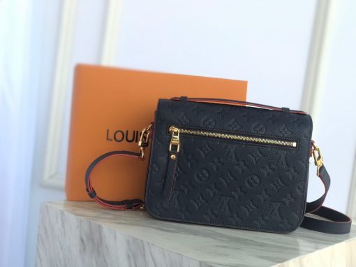 LOUIS VUITTON Pochette Métis Monogram Empreinte Bag. Authentic quality luxury bag crafted in genuine leather comes with authenticity card, dust bag and gift bag. Elegance Redefined in Every Moment. The Pochette Métis handbag seamlessly combines the timeless elegance of the classic satchel silhouette with a contemporary twist. Expertly crafted from the finest Monogram Empreinte leather, this desirable model showcases an enchanting S-lock closure, reminiscent of the storied House trunks. Its versatility knows no bounds, as it effortlessly transitions from day to night, effortlessly blending style and practicality. With its compact yet surprisingly spacious design, it allows you to effortlessly carry all your essentials. Additionally, it boasts a fashionable top handle and a detachable strap, allowing for both shoulder and cross-body wear, further enhancing its allure.