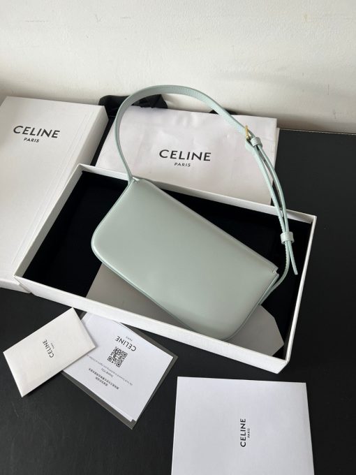 CELINE Claude Shoulder Bag. Authentic quality luxury bag crafted in genuine leather comes with authenticity card, dust bag and gift bag. Embrace EleganceElegance Unveiled: Embrace Timeless Luxury Every Day. The bag boasts a beautifully minimalist design, with the spotlight shining on its exquisite leather craftsmanship. Its center is adorned with the elegant Triomphe Metallic Closure in gleaming gold hardware, where the iconic double C symbolizes Celine's timeless style. Meticulously crafted from durable and robust calfskin leather, this versatile bag effortlessly transitions from special occasions to everyday wear, making it a chic and functional choice for any setting, including the workplace.