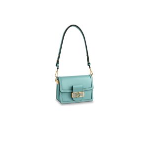 LOUIS VUITTON Mini Dauphine Crossbody and Shoulder Bag. Authentic quality luxury bag crafted in genuine leather comes with authenticity card, dust bag and gift bag. Elevate your style with the Lugano Mini - a timeless masterpiece. The newest addition to its beloved Dauphine family - the Lugano Mini. Crafted from sleek calfskin leather, it showcases an exquisite gold LV circle lock adorned with intricate silver guilloche detailing. Boasting refined and elegant design, along with practical carrying options, this bag is an absolute essential for fervent fans of the Dauphine collection. - KRIS + KIKO LOUIS VUITTON Mini Dauphine Crossbody and Shoulder Bag. Original Quality Bag including gift box, literature, dust bag, authenticity card. LOUIS VUITTON is expanding its Dauphine family with the Lugano Mini. In smooth calfskin leather, it features striking new signature touches like a gold LV circle lock trimmed with silver guilloche. Refined, elegant styling and convenient carry options make this bag a must-have for Dauphine lovers.