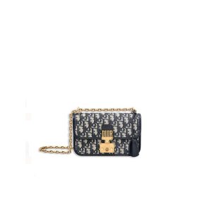 DIOR Vintage Oblique Canvas  'DiorAddict' Small Shoulder and Crossbody Bag. Authentic quality luxury bag crafted in genuine leather comes with authenticity card, dust bag and gift bag. Vintage design meets modern allure. Take a delightful step into the world of fashion with our latest addition, the Dior Oblique Signature Canvas Bags. Drawing inspiration from Dior's iconic designs of the 70s, this pattern made its debut in the esteemed brand's Fall/Winter 2017 Collection. Crafted with utmost care, it features a mesmerizing jacquard canvas known as Flanders Tapestry, adorned with elegant blue smooth calfskin accents and aged gold-tone metal details. This exquisite design is available in an array of handbag styles, including the beloved DiorAddict, Dioravenue, Flap Bag, Bowling Bag, and Duffle and Tote.