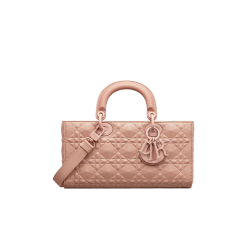 DIOR Lady D-Joy Bag. Authentic quality luxury bag crafted in genuine leather comes with authenticity card, dust bag and gift bag. Embrace timeless elegance - where beauty meets versatility. Exquisitely crafted from Cannage calfskin, this bag perfectly captures the House's unwavering commitment to elegance and beauty. Embodying the iconic streamlined aesthetic of the Lady Dior line, its refined and timeless style is further accentuated by the addition of meticulously designed metal 'D.I.O.R.' charms, gracing its silhouette with elegance. With its versatility in mind, this remarkable bag offers both a removable chain shoulder strap and an adjustable and removable leather shoulder strap, allowing it to be carried by hand or worn crossbody, making it the perfect daily companion.