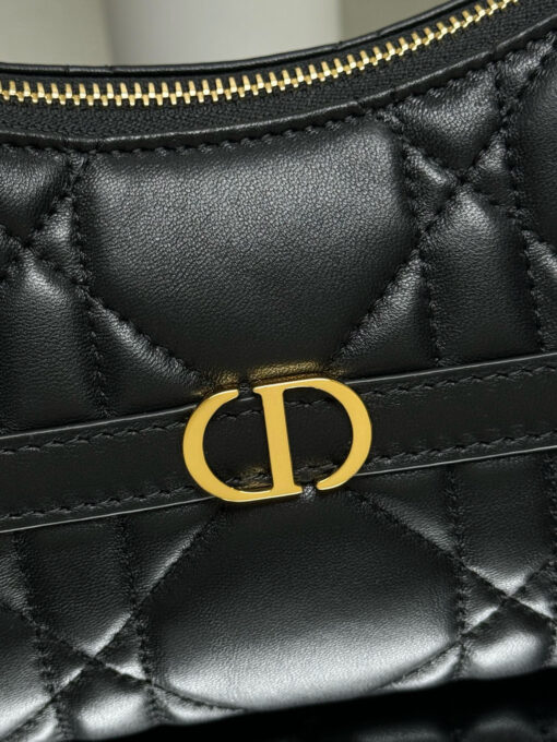 DIOR Cigale Mini Bag. Authentic quality luxury bag crafted in genuine leather comes with authenticity card, dust bag and gift bag. A Contemporary Classic in the Making. Meet the latest gem in the Miss Caro line: the Dior Cigale Mini Bag—a sleek, structured piece that blends timeless elegance with modern attitude. Crafted in supple lambskin and elevated by bold Macrocannage topstitching, this petite powerhouse exudes refined femininity from every angle. The standout tonal strap, adorned with an antique gold-finish CD signature, adds a sculptural touch to its streamlined silhouette. A secure zip compartment keeps your essentials close, while the adjustable leather strap offers effortless over-the-shoulder chic. Lightweight, luxurious, and unmistakably Dior—this is the mini bag that delivers big on style. Miss Caro’s modern muse has arrived.
